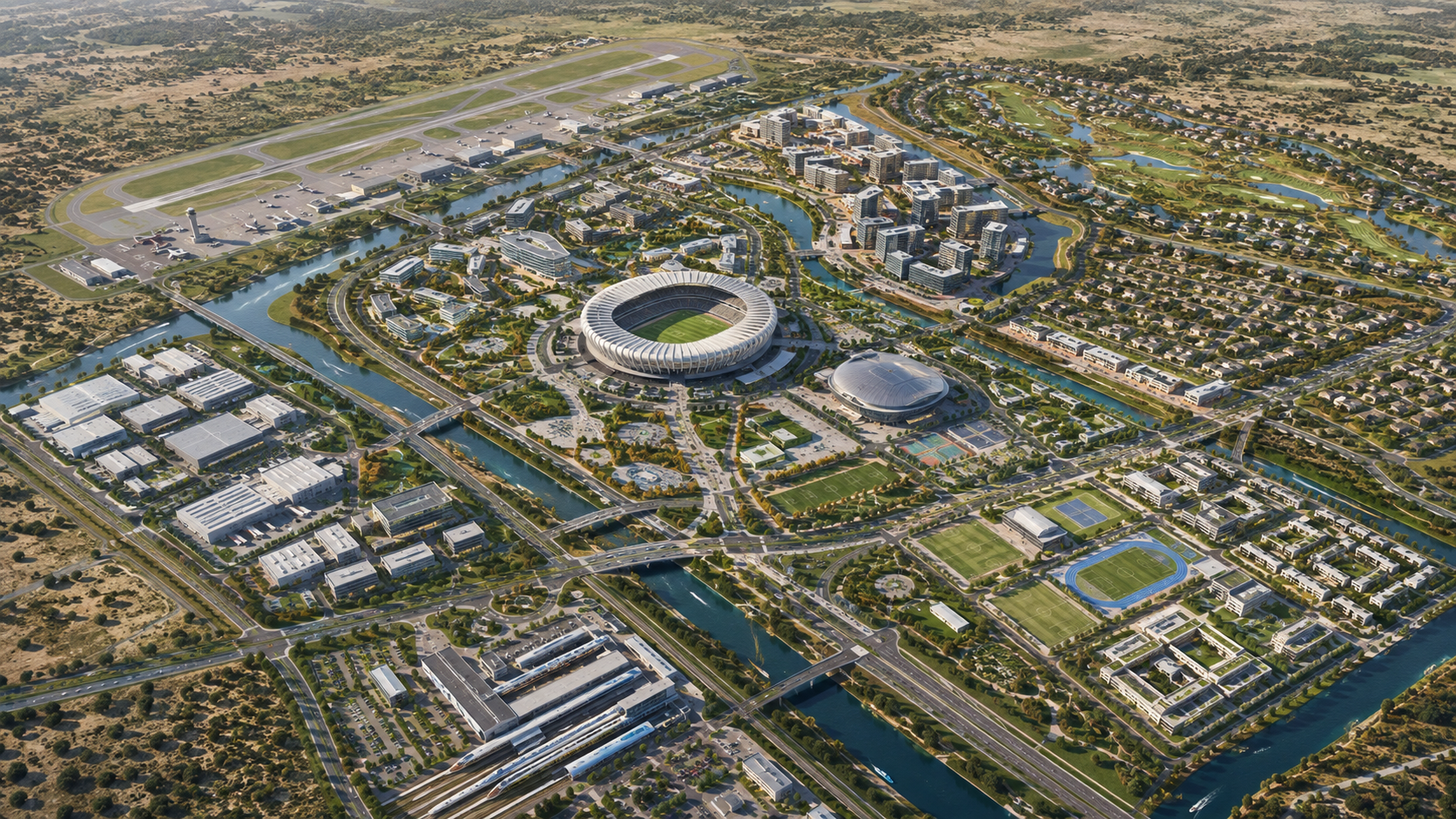Central Regional Sporting and Entertainment Hub command visual
